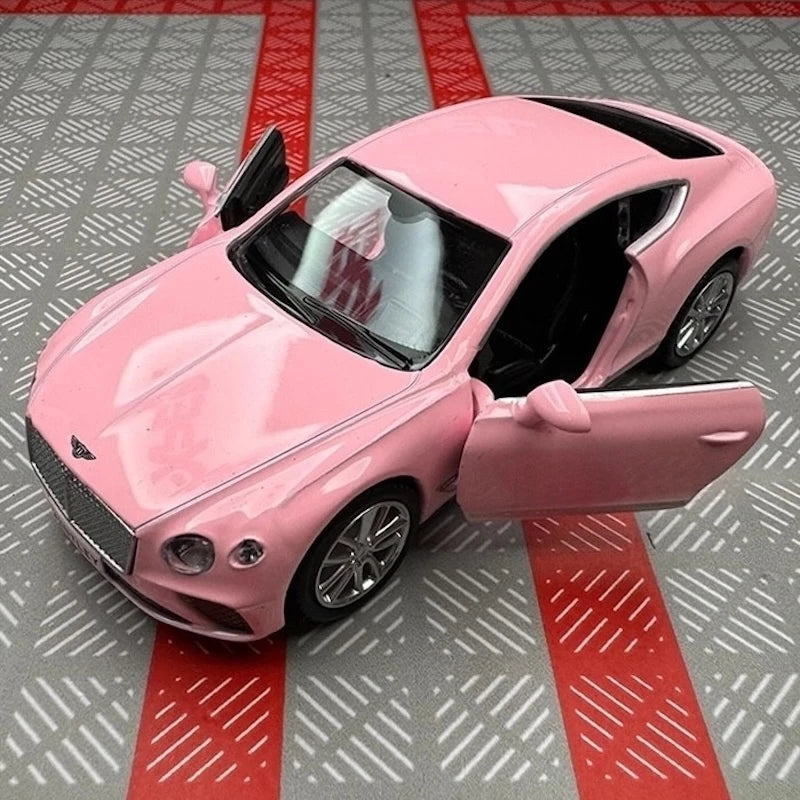 [TOY] 1:36 Bentley 2018 Continental GT Pink Model Car Die-Cast