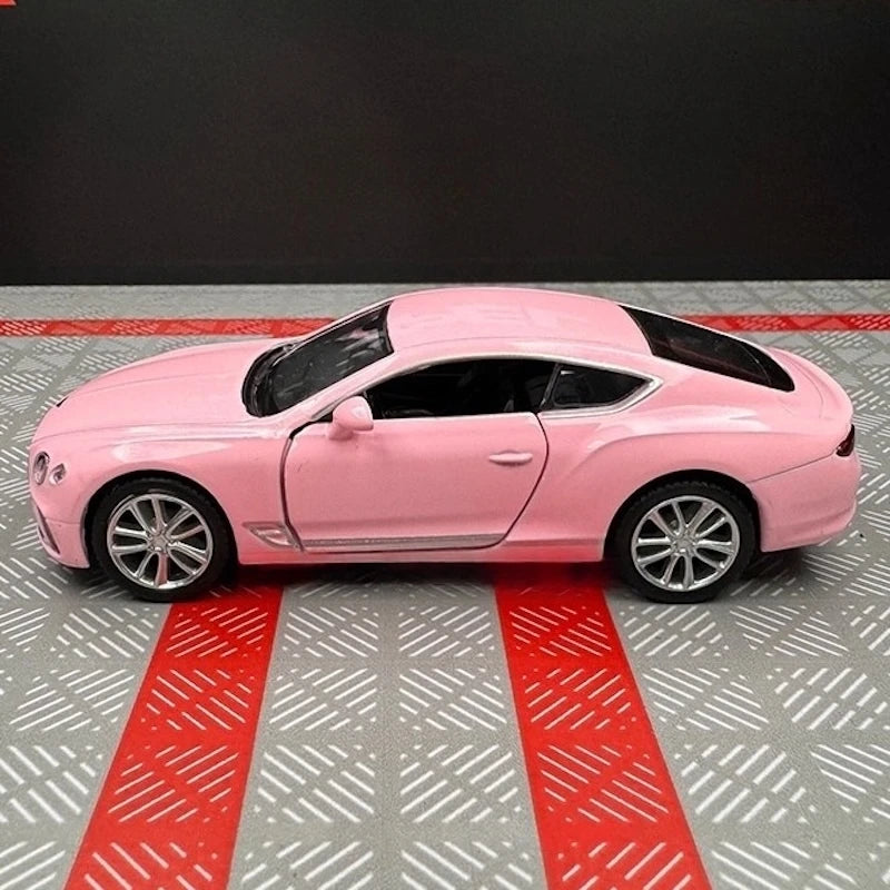 [TOY] 1:36 Bentley 2018 Continental GT Pink Model Car Die-Cast