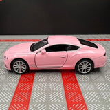 [TOY] 1:36 Bentley 2018 Continental GT Pink Model Car Die-Cast