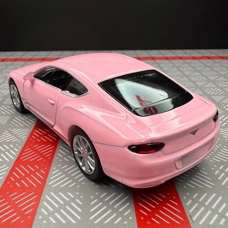 [TOY] 1:36 Bentley 2018 Continental GT Pink Model Car Die-Cast