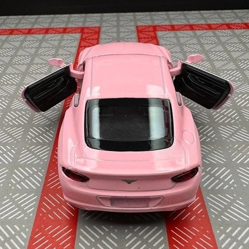 [TOY] 1:36 Bentley 2018 Continental GT Pink Model Car Die-Cast
