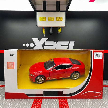 Bentley 2018 Continental GT Red 1:36 – Modelo de exhibición de fundición a presión