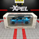 [TOY] 1:36 Jaguar 2018 I-Pace eTrophy blå modellbil Die-Cast