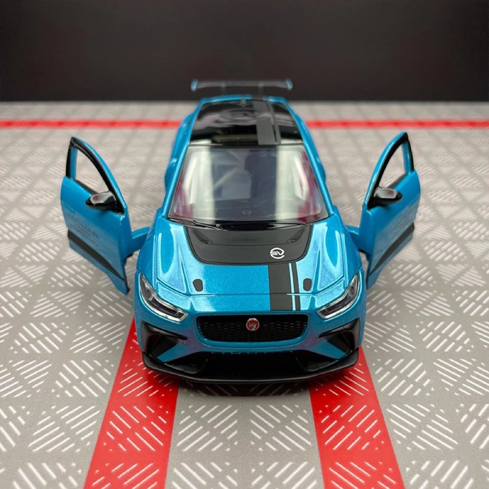 [TOY] 1:36 Jaguar 2018 I-Pace eTrophy Blue Model Car Die-Cast