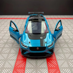 [TOY] 1:36 Jaguar 2018 I-Pace eTrophy Blue Model Car Die-Cast