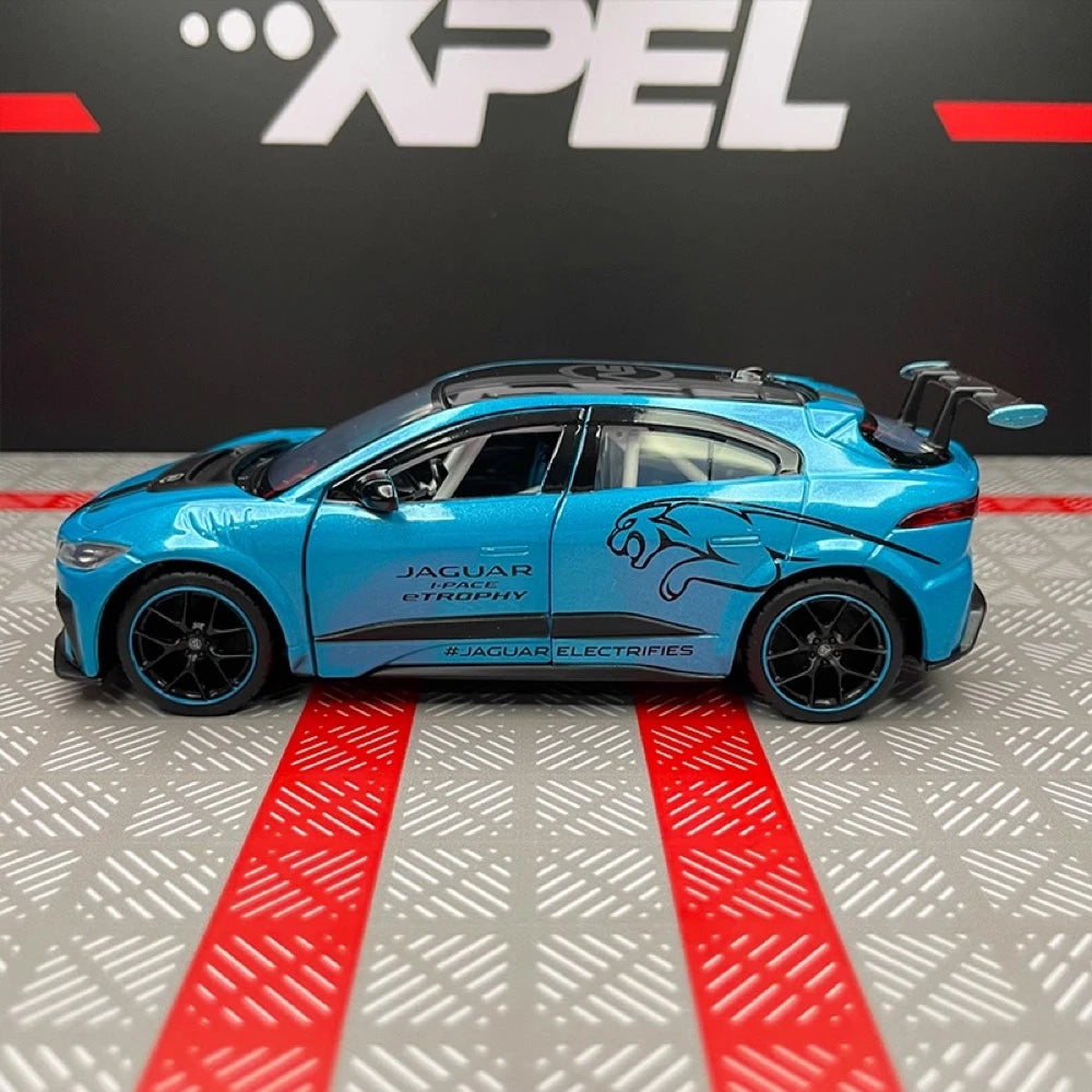 [TOY] 1:36 Jaguar 2018 I-Pace eTrophy Blue Model Car Die-Cast