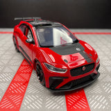 [TOY] 1:36 Jaguar 2018 I-Pace eTrophy röd modellbil Die-Cast