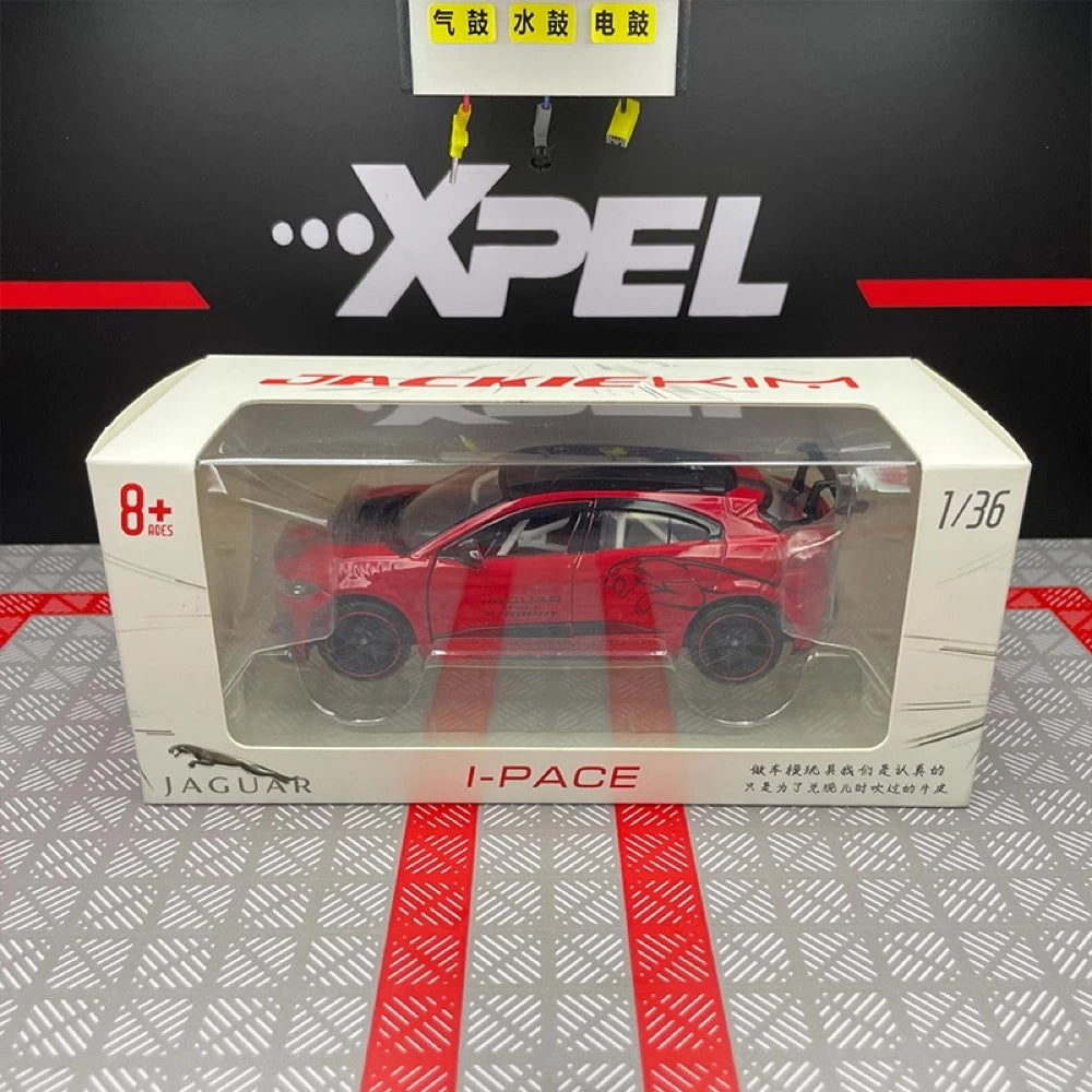 [TOY] 1:36 Jaguar 2018 I-Pace eTrophy Red Model Car Die-Cast