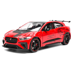 [TOY] 1:36 Jaguar 2018 I-Pace eTrophy röd modellbil Die-Cast