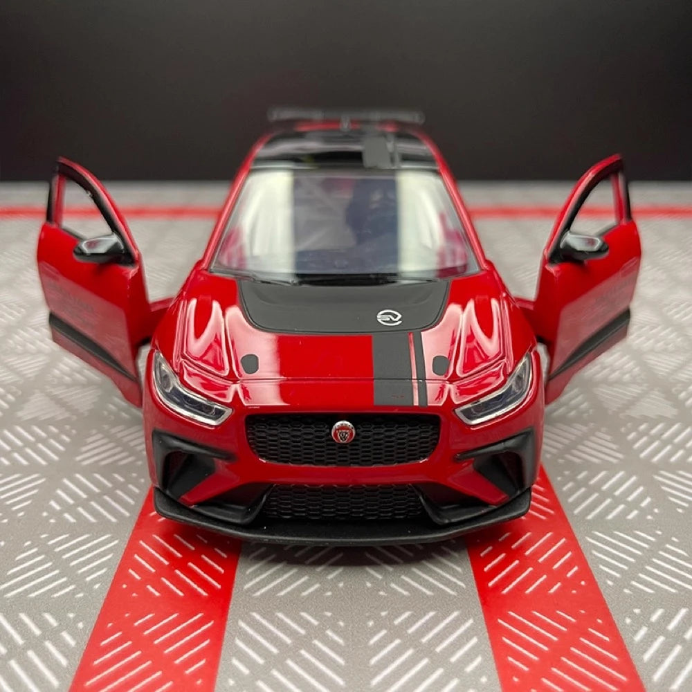 [TOY] 1:36 Jaguar 2018 I-Pace eTrophy Red Model Car Die-Cast