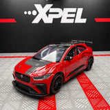 [TOY] 1:36 Jaguar 2018 I-Pace eTrophy röd modellbil Die-Cast