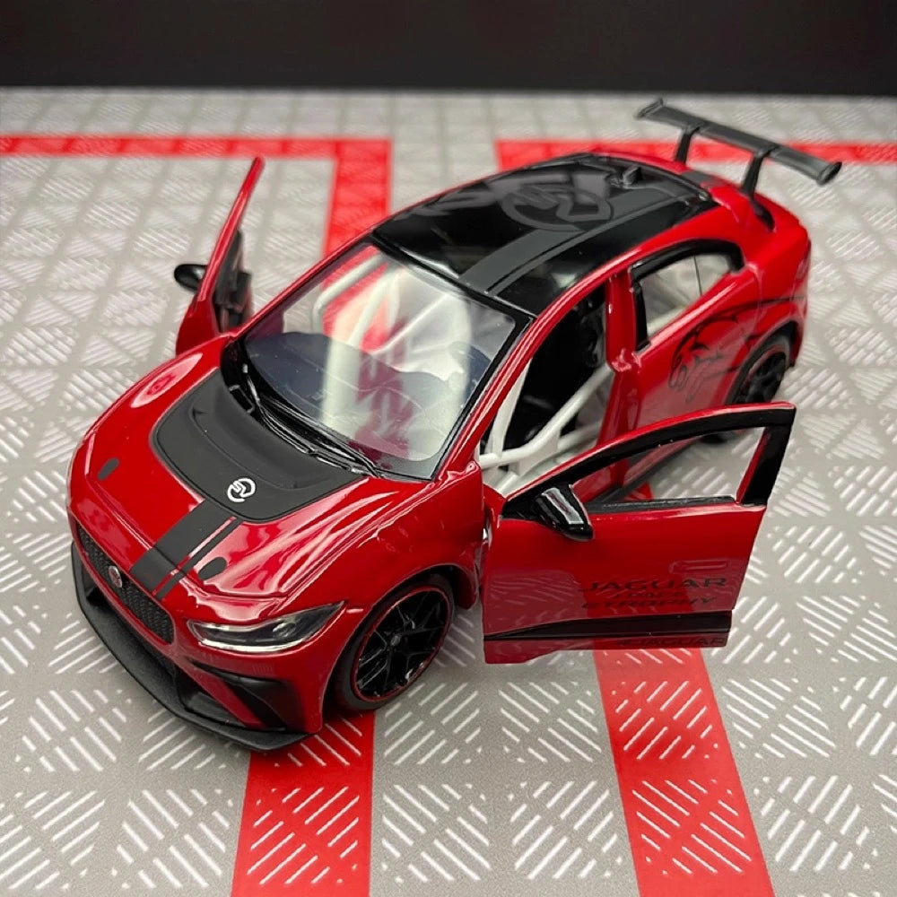 [TOY] 1:36 Jaguar 2018 I-Pace eTrophy Red Model Car Die-Cast