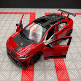 [TOY] 1:36 Jaguar 2018 I-Pace eTrophy röd modellbil Die-Cast