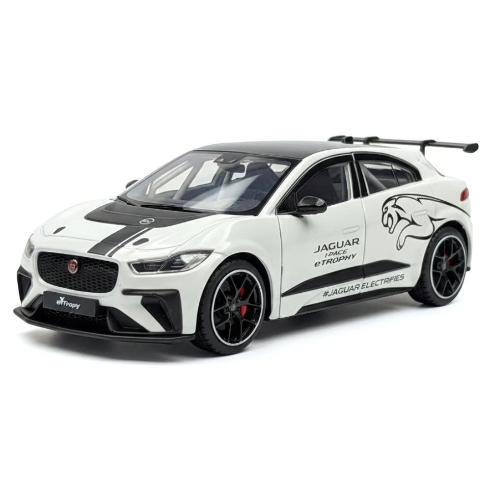 [TOY] 1:36 Jaguar 2018 I-Pace eTrophy White Model Car Die-Cast