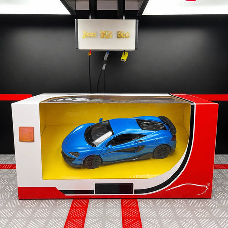 [TOY] 1:36 McLaren 2015 600LT blu modellino di auto Die-Cast