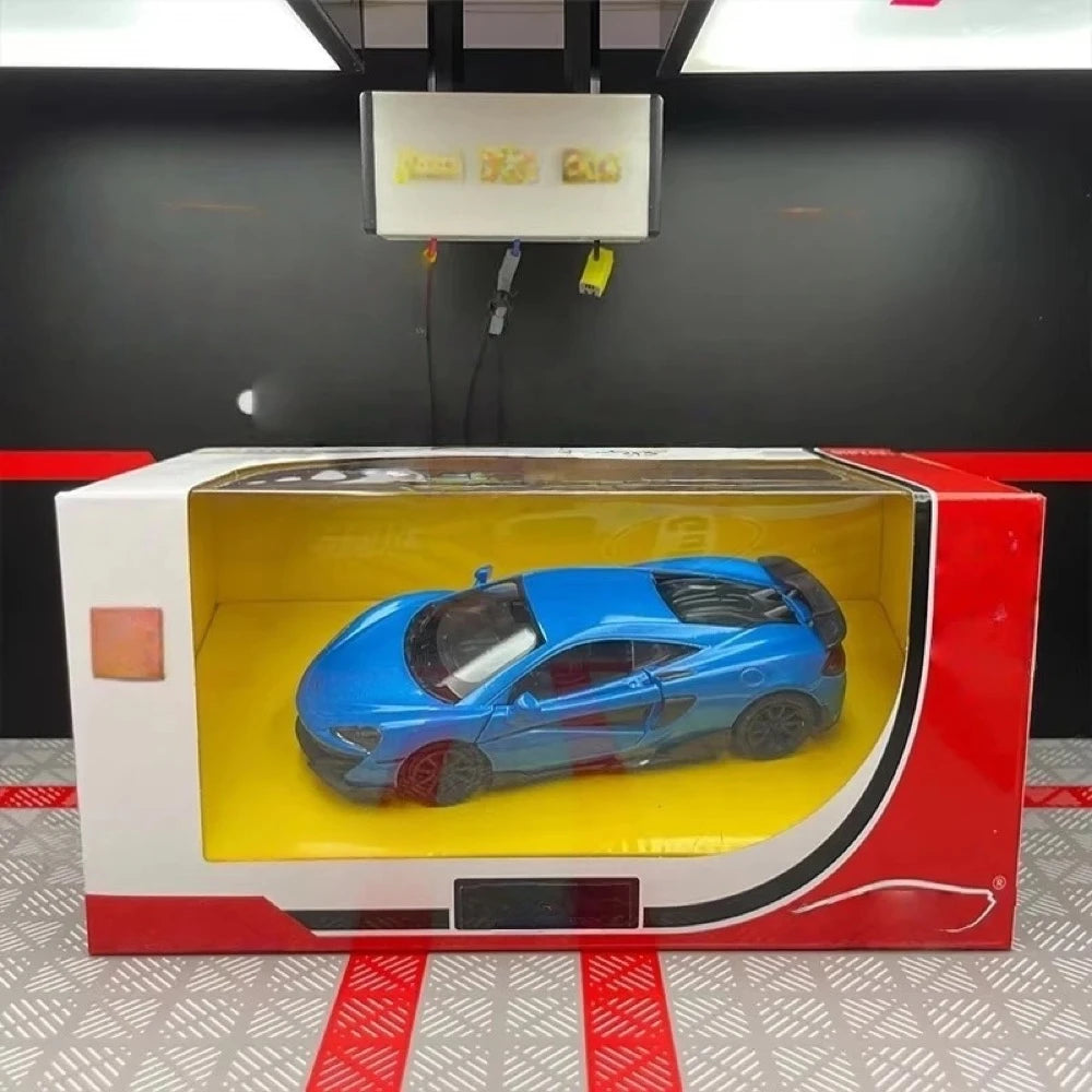 [TOY] 1:36 McLaren 2015 600LT blu modellino di auto Die-Cast
