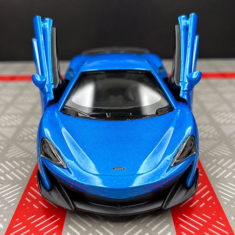 [TOY] 1:36 McLaren 2015 600LT blu modellino di auto Die-Cast