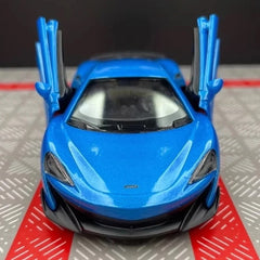 [TOY] 1:36 McLaren 2015 600LT blu modellino di auto Die-Cast