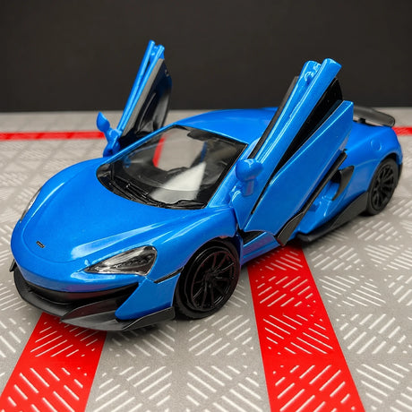 [TOY] 1:36 McLaren 2015 600LT blu modellino di auto Die-Cast