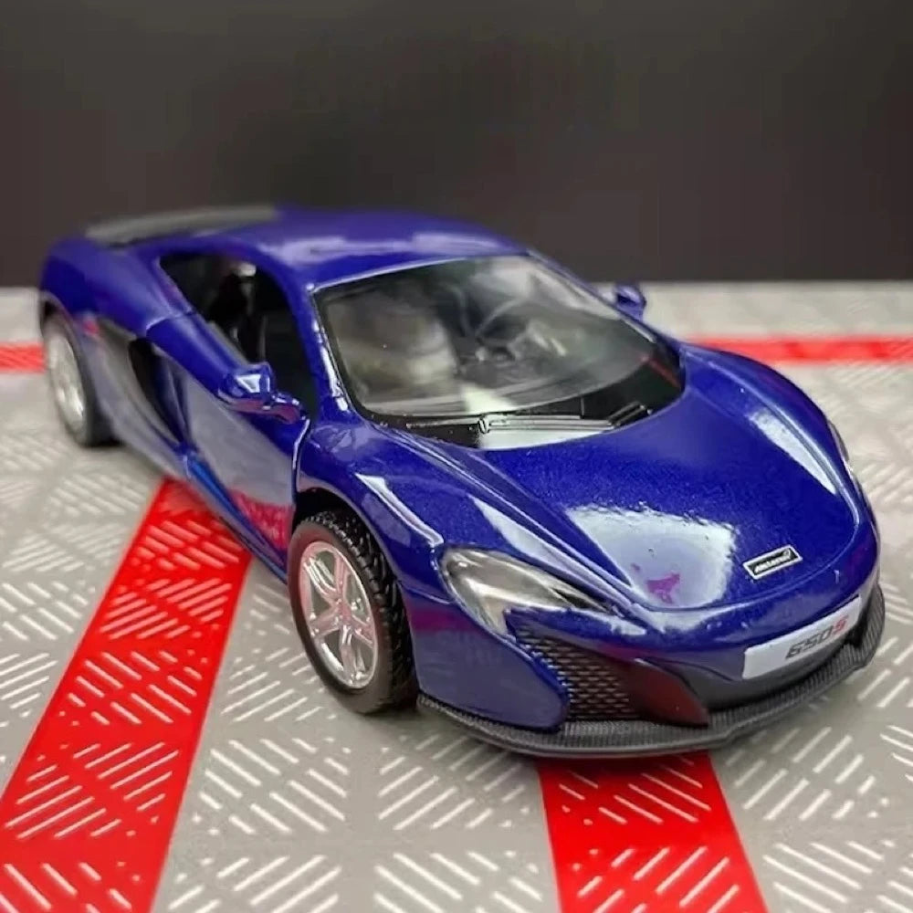 [TOY] 1:36 McLaren 2016 650S Glossy Blue Model Car Die-Cast