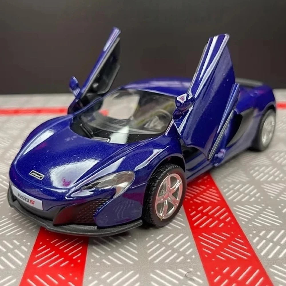 [TOY] 1:36 McLaren 2016 650S Glossy Blue Model Car Die-Cast