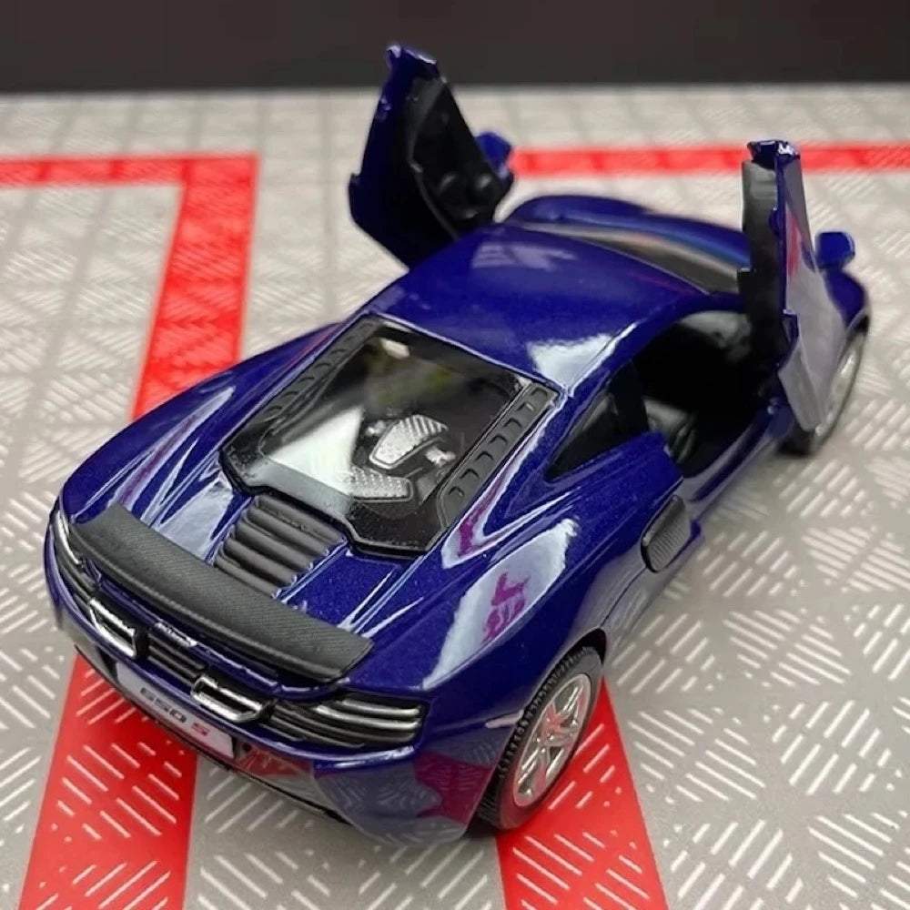 [TOY] 1:36 McLaren 2016 650S Glossy Blue Model Car Die-Cast