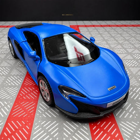McLaren 2016 650S Matte Blue 1:36 – Modello Pressofuso per esposizione pressofusa