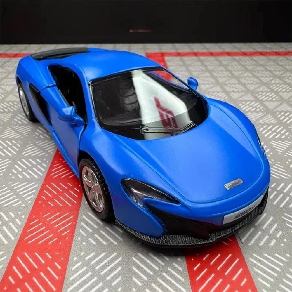 [TOY] 1:36 McLaren 2016 650S Matte Blue Model Car Die-Cast