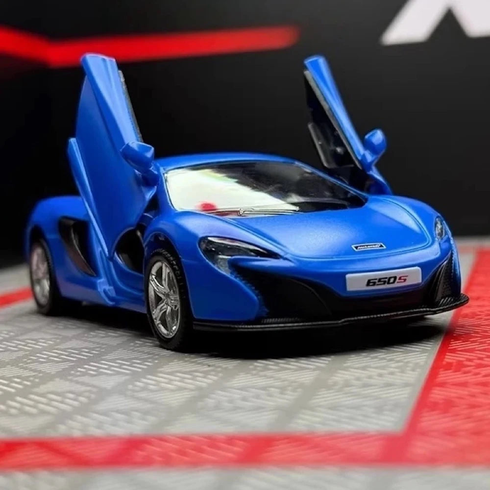 [TOY] 1:36 McLaren 2016 650S Matte Blue Model Car Die-Cast