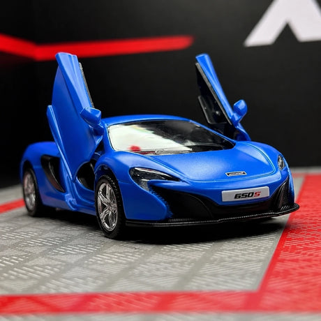 McLaren 2016 650S Matte Blue 1:36 – Modello Pressofuso per esposizione pressofusa