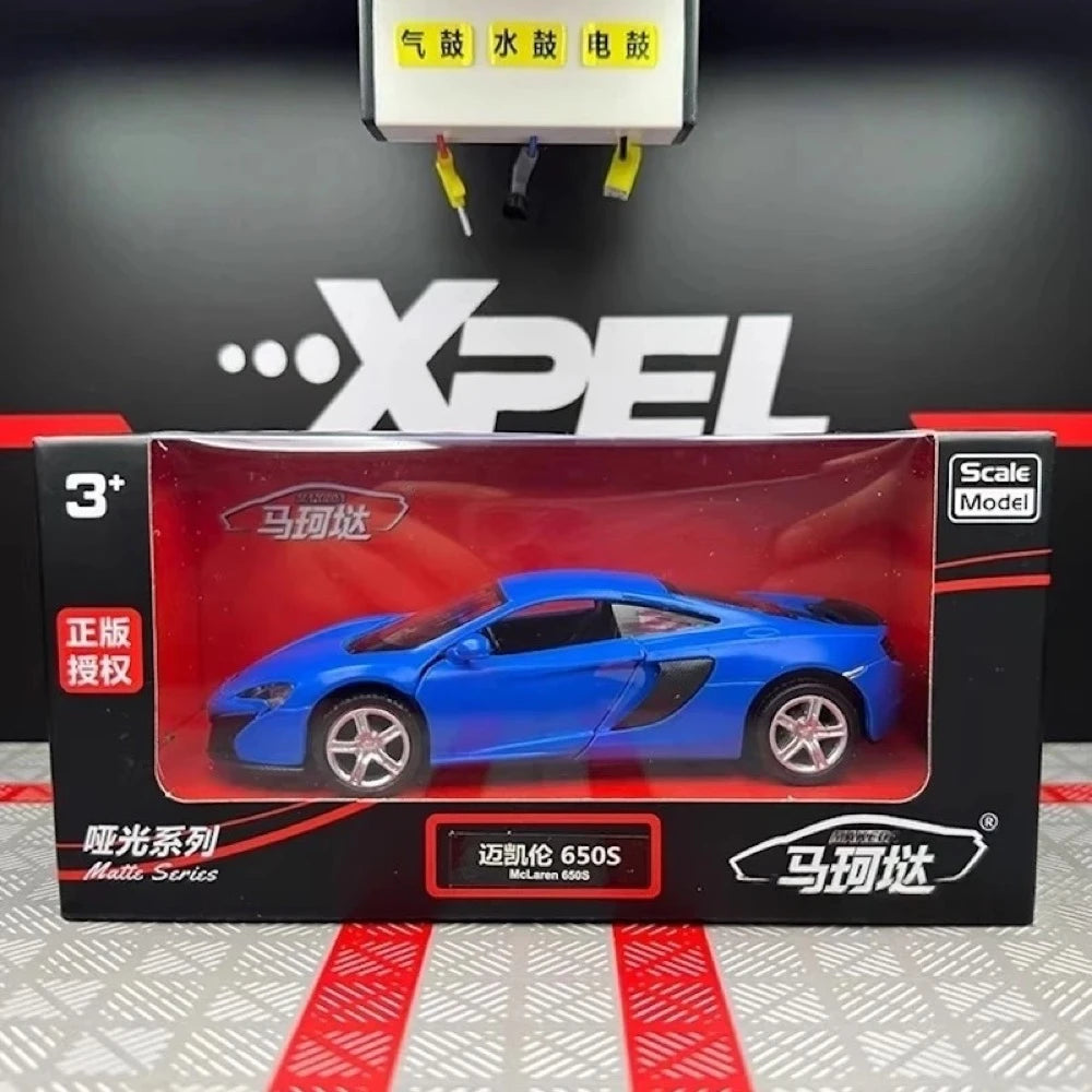 [TOY] 1:36 McLaren 2016 650S Matte Blue Model Car Die-Cast