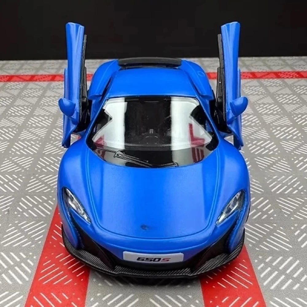 [TOY] 1:36 McLaren 2016 650S Matte Blue Model Car Die-Cast