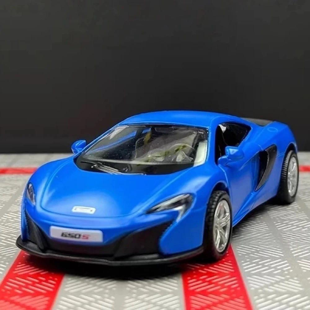 [TOY] 1:36 McLaren 2016 650S Matte Blue Model Car Die-Cast