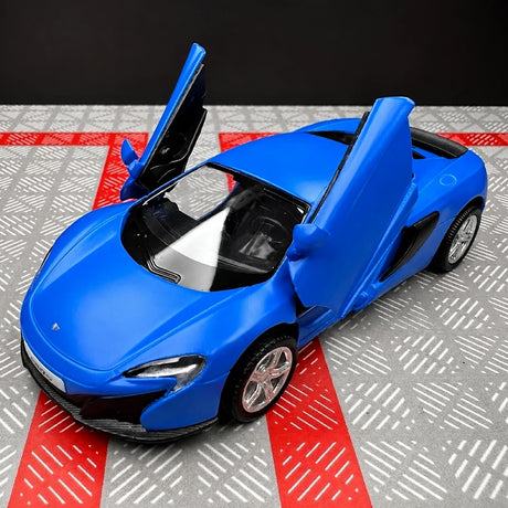 McLaren 2016 650S Matte Blue 1:36 – Modello Pressofuso per esposizione pressofusa