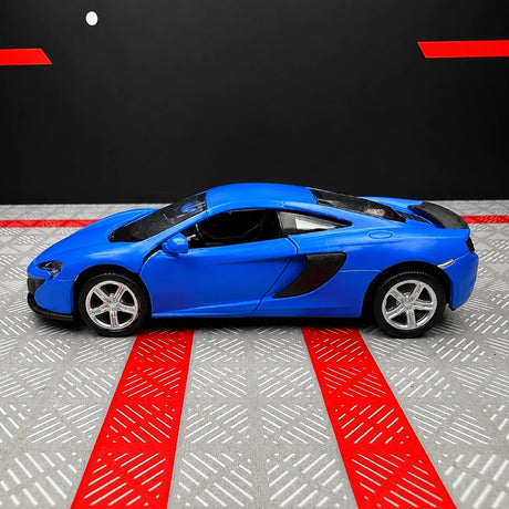 McLaren 2016 650S Matte Blue 1:36 – Modello Pressofuso per esposizione pressofusa