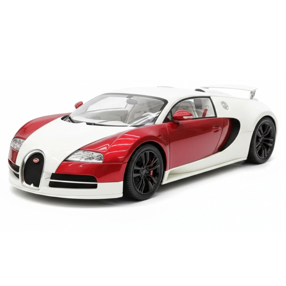 [Ultra Unique] 1:18 Bugatti 2005 Veyron White & Red Model Car Resin
