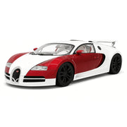 Ultra Unique Bugatti 2005 Veyron wit en rood 1:18 – verzamelmodelauto van resin
