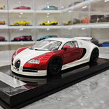 [Ultra Unique] 1:18 Bugatti 2005 Veyron White & Red Model Car Resin