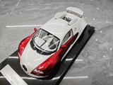[Ultra Unique] 1:18 Bugatti 2005 Veyron White & Red Model Car Resin