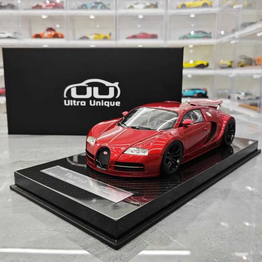 [Ultra Unique] 1:18 Bugatti 2005 Veyron Red Model Car Resin