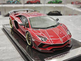[Ultra Unique] 1:18 Lamborghini 2015 Aventador LP750-4 SV punainen pienoismalli Hartsi
