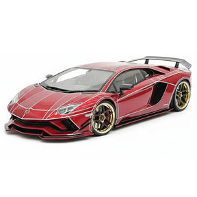 [Ultra Unique] 1:18 Lamborghini 2015 Aventador LP750-4 SV punainen pienoismalli Hartsi