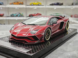 [Ultra Unique] 1:18 Lamborghini 2015 Aventador LP750-4 SV punainen pienoismalli Hartsi