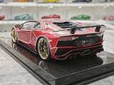 [Ultra Unique] 1:18 Lamborghini 2015 Aventador LP750-4 SV punainen pienoismalli Hartsi