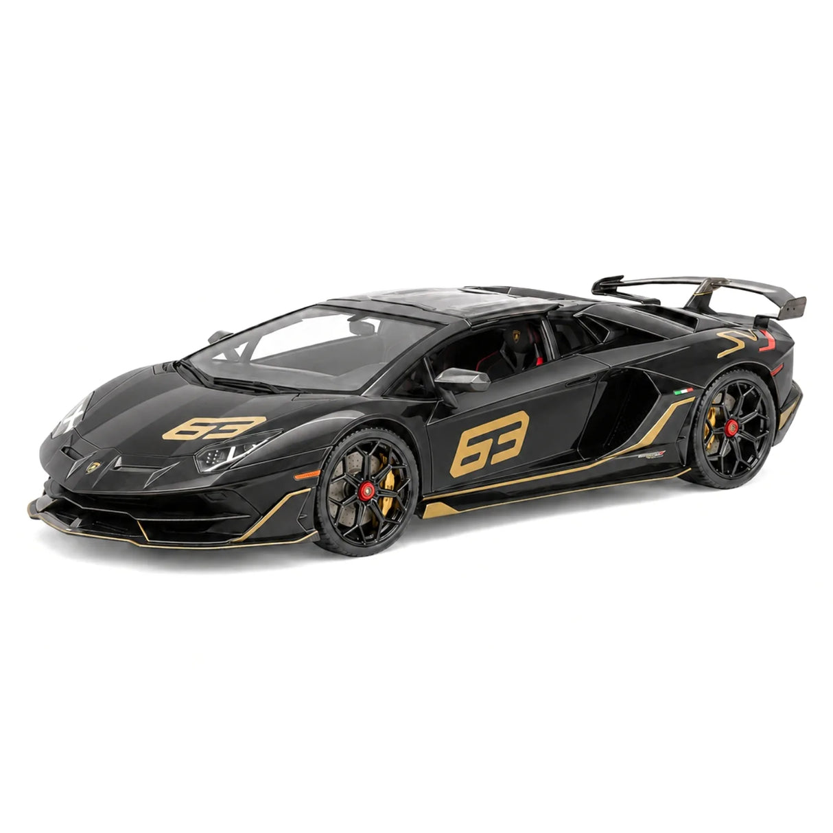 Ultra Unique Lamborghini 2019 Aventador SVJ zwart 1:18 – Collectible resin Model resin