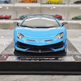 Ultra Unique Lamborghini 2019 Aventador SVJ Cyan 1:18 – Verzamelbare Resin Modelresin Hars