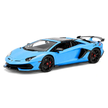 Ultra Unique Lamborghini 2019 Aventador SVJ Cyan 1:18 – Verzamelbare Resin Modelresin Hars
