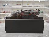 Ultra Unique Lamborghini 2019 Aventador SVJ matzwarte 1:18 – Verzamelbare resin modelresin resin