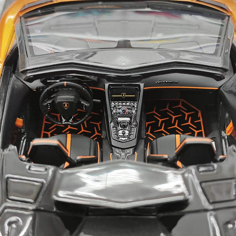 Ultra Unique Lamborghini 2019 Aventador SVJ oranje 1:18 – Collectible resin Model resin