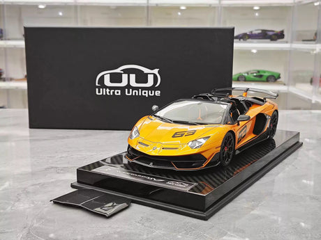 Ultra Unique Lamborghini 2019 Aventador SVJ oranje 1:18 – Collectible resin Model resin